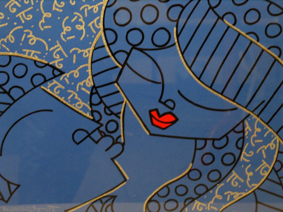 The One and Only, Serigraph on Paper, by Romero Britto.: The One and Only, Serigraph on Paper, by Romero Britto. Images size 17 in X 22 in. Frame size 24 1/4 in X 29 1/4 in.