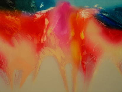 Serendipity, by Jean Richardson. Artist Signed Limited: Serendipity, by Jean Richardson. Artist Signed Limited Edition Collagraph etching. Image Size: 23.75 in x 35.5 in, paper size: 28.5 in x 39.5 in. With W/COA, numbered 10/95.