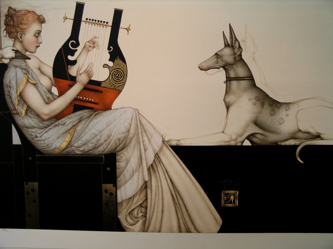 Anubis, by Michael Parkes. Artist signed Limited (1 of 4)