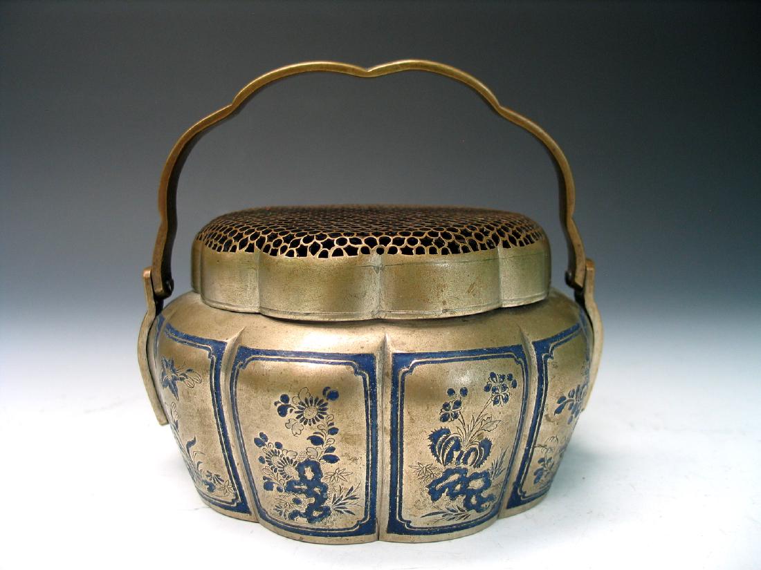 Chinese Bronze Hand Warmer. (1 of 8)