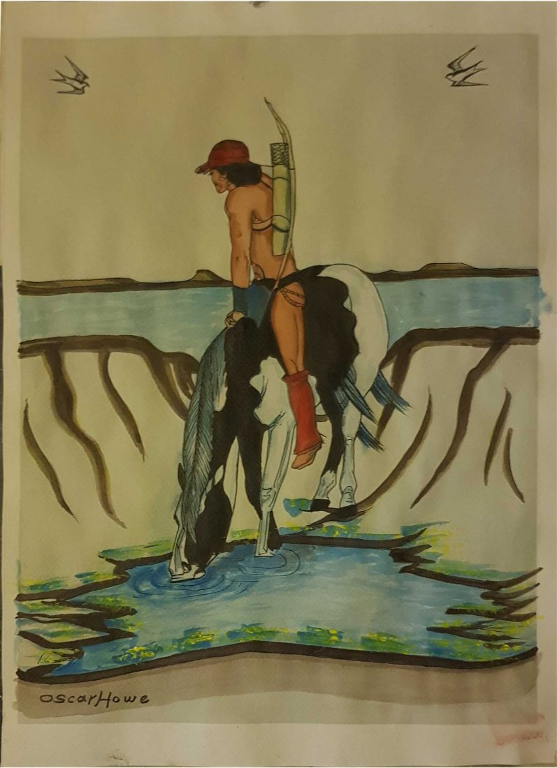 Oscar Howe (1915-1983),Untitled (1 of 5)