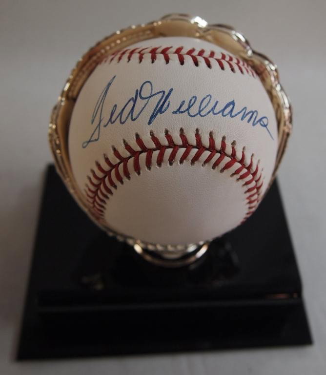 Authentic Autographed Ted Williams Baseball: Guaranteed Authentic by History Makers of Santa Margarita