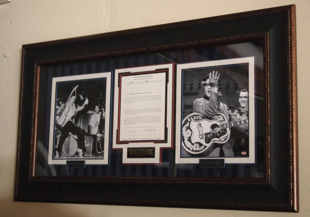 Elvis: This Museum Quality Framing By, Millionaire Gallery Miami, Florida. Includes a Beautiful Bold Signature of the King Himself. The Autograph is on a Contract That the King Himself Signed. A Large Piece 
