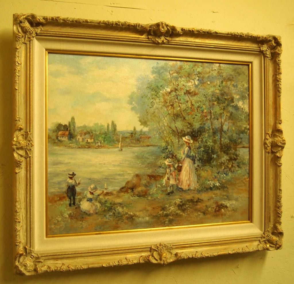 211 Oil on Canvas Painting Signed Kent