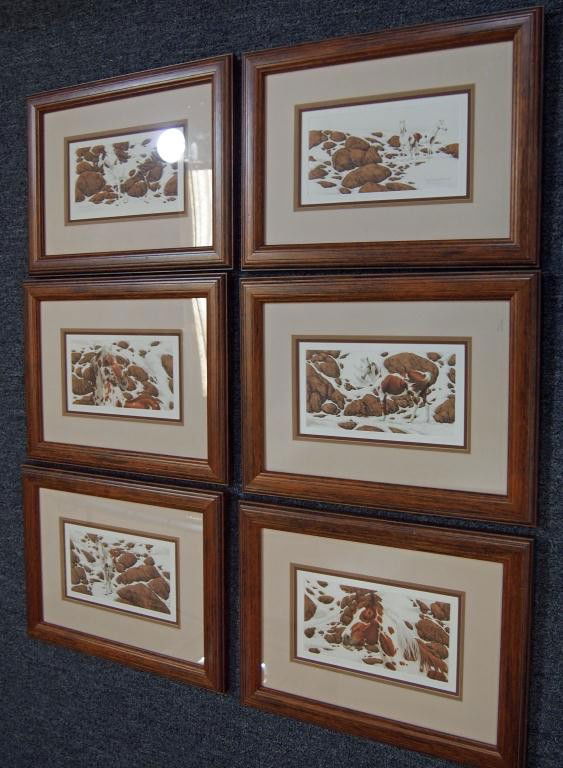 "Hide and Seek Suite" by Bev Doolittle: c.1990 Folio of 6 Prints A through F, with 16 Minute Video. A Great Collectible 7372/25000