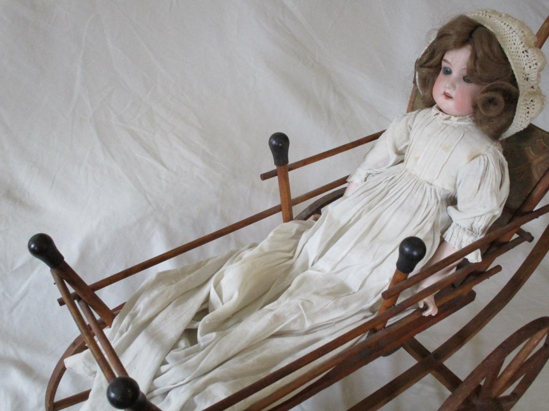 Antique Bisque Head Doll - Flora Dora A.O.M.  Made in (1 of 1)