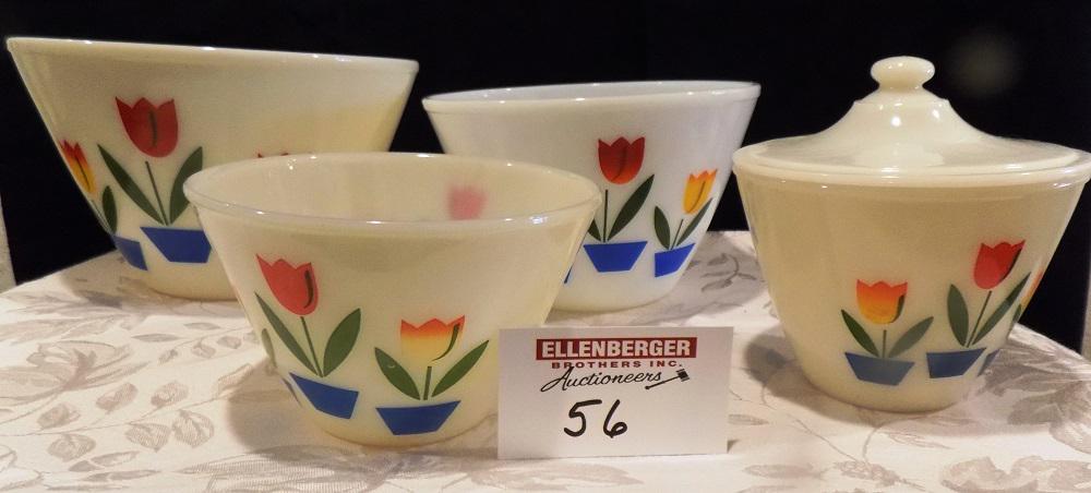 PYREX: TULIPS SET OF BOWLS