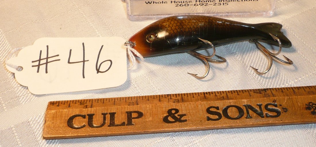 Paw Paw Fishing Lure: Injured Minnow Green Scale