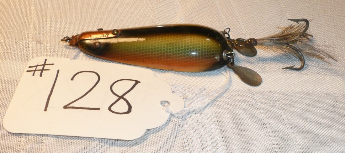 Lauby's Fishing Lure: Wonder Spoon 3" Black, Green & Yellow
