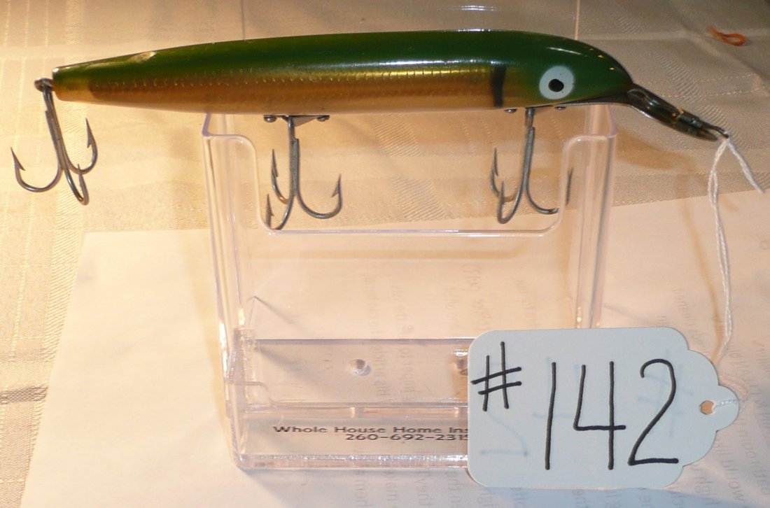 Cisco Kid Fishing Lure: Musky Northern Bait Green, Gold & Tan