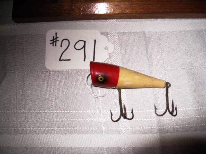 Creek Chub Fishing Lure: Plunker White w/Red Head