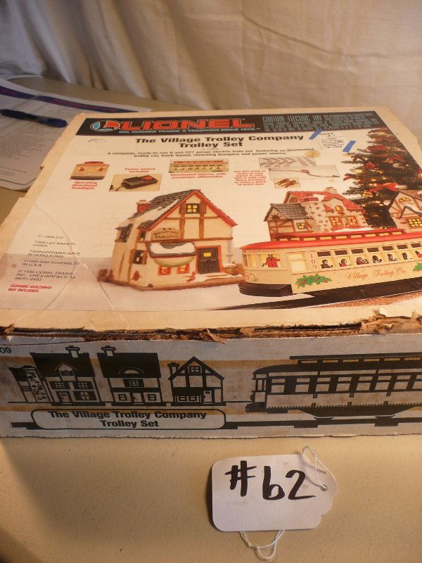 Lionel: Description: The Village Trollt Set in Original Box Scale: O Scale Engine Number: 11809 Catergory: Toy Train Note: All Items Selling AS-IS. All Sales are Final. Bid Your Judgement