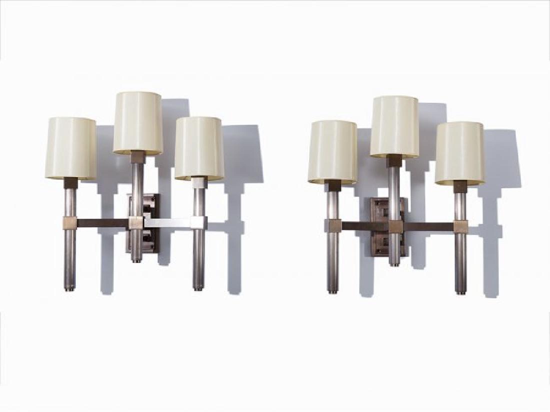 Jules Leleu, Pair of sconces, c. 1940 (1 of 7)