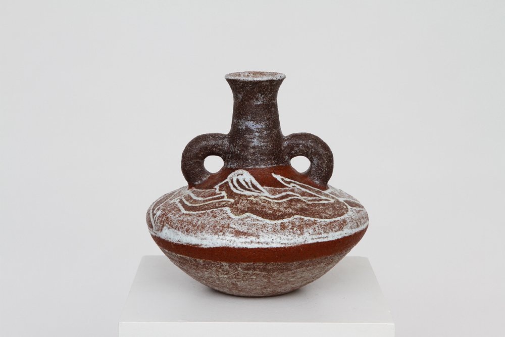 Accolay , Ceramic vase, circa 1960: Accolay ,Ceramic vase, circa 1960 Ceramic 10.5H x 13Dia inches /26.7H x 33Dia cm