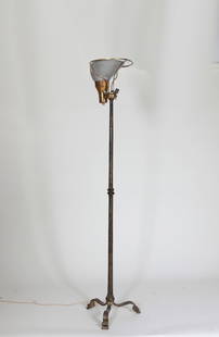 Maison Ramsay - Floor lamp: Maison Ramsay Floor lamp, c.1940 Iron 66.75H x 13Dia inches / 169.5H x 33Dia cm