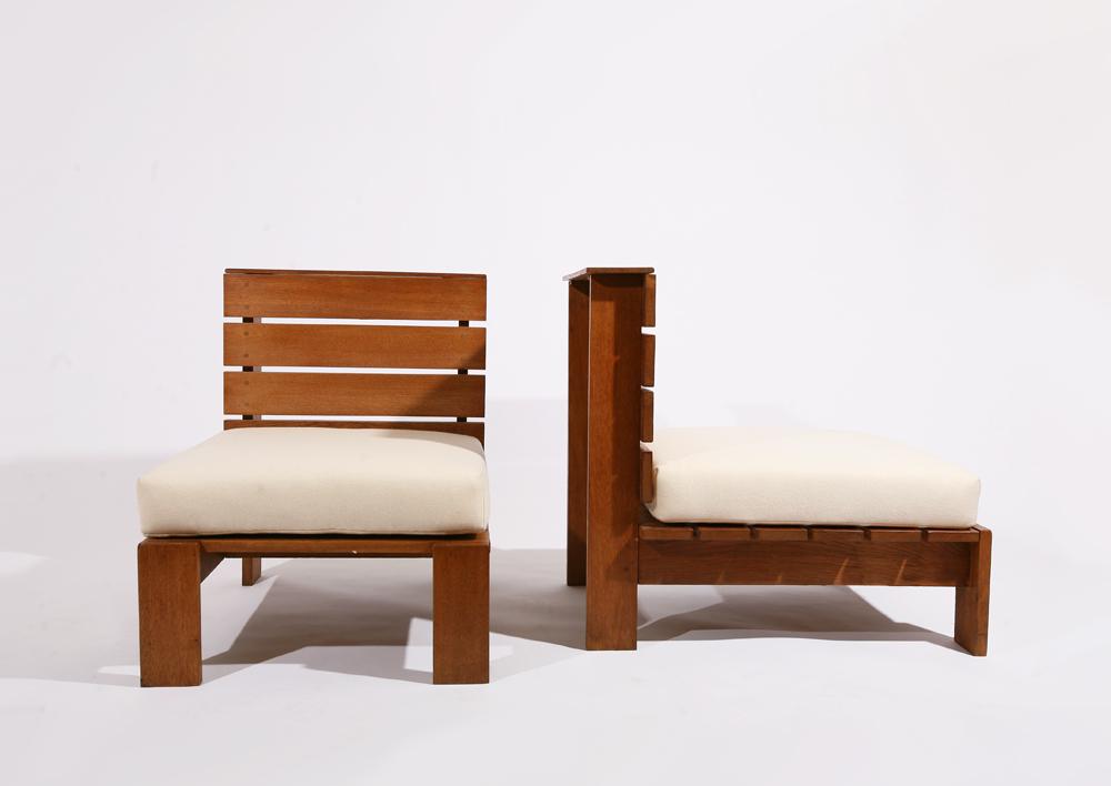 Unknown Artist - Pair of lounge chairs (1 of 1)