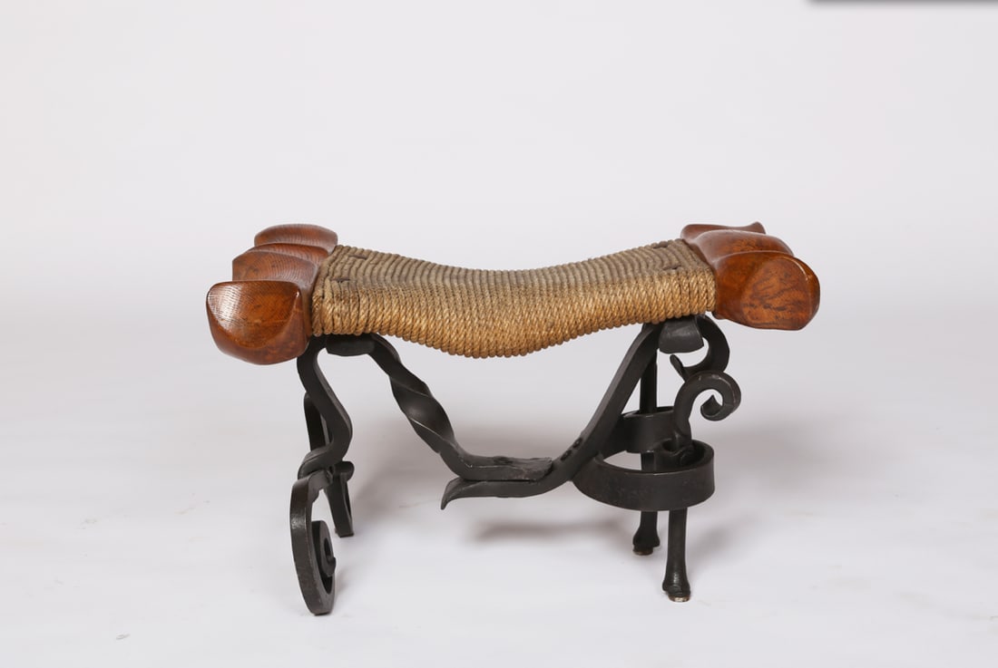 Michel Guino, Wood stool, c.1970 (1 of 1)