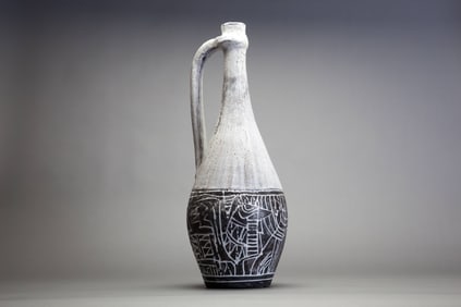Jacques Pouchain / Atelier Dieu Le Fit, Tall Ceramic Vase, c. 1950