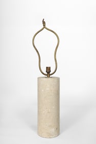 Unknown Artist Stone Table Lamp, c. 1960