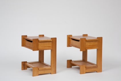 Guillerme et Chambron, Pair of Side Tables, c. 1950
