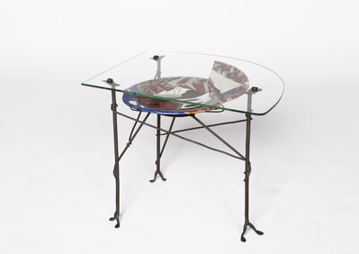 Glass and Ceramic side table