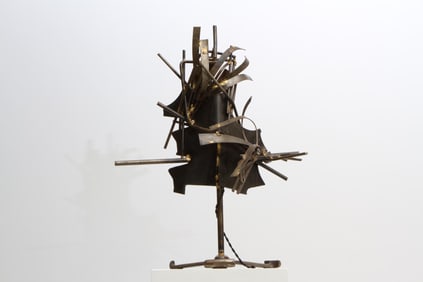 French Brutalist Sculpture Table Lamp, c. 1960/70