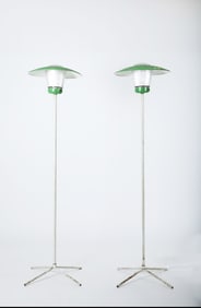 Unknown Artist Pair of Floor Lamps, c. 1950