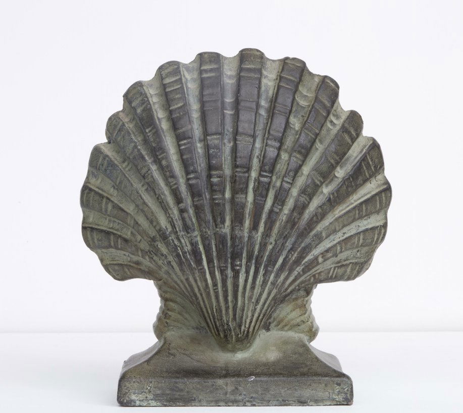 French 1950 - Shell ceramic lamp, circa 1950 (1 of 1)