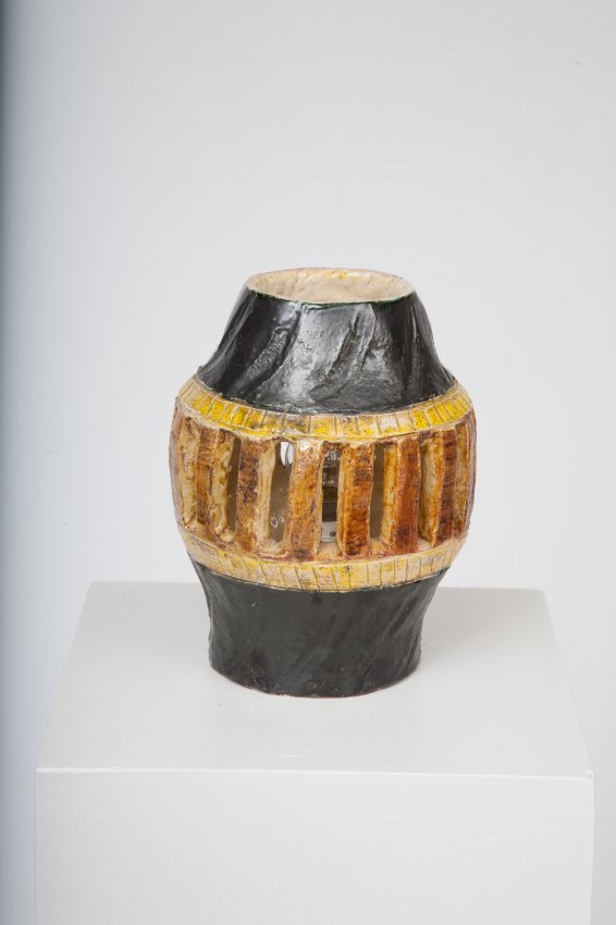 French 1960 - Ceramic table lamp, c. 1960 (1 of 2)