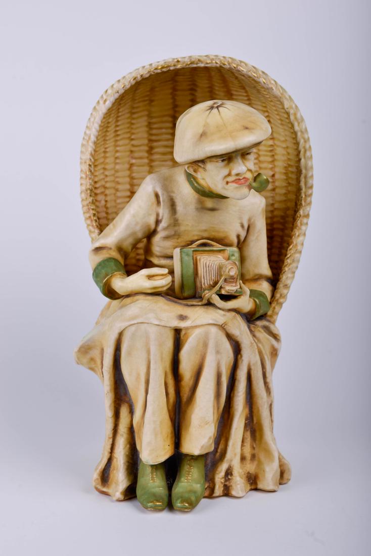 Amphora Kodak Man: Ceramic Austrian 1920's