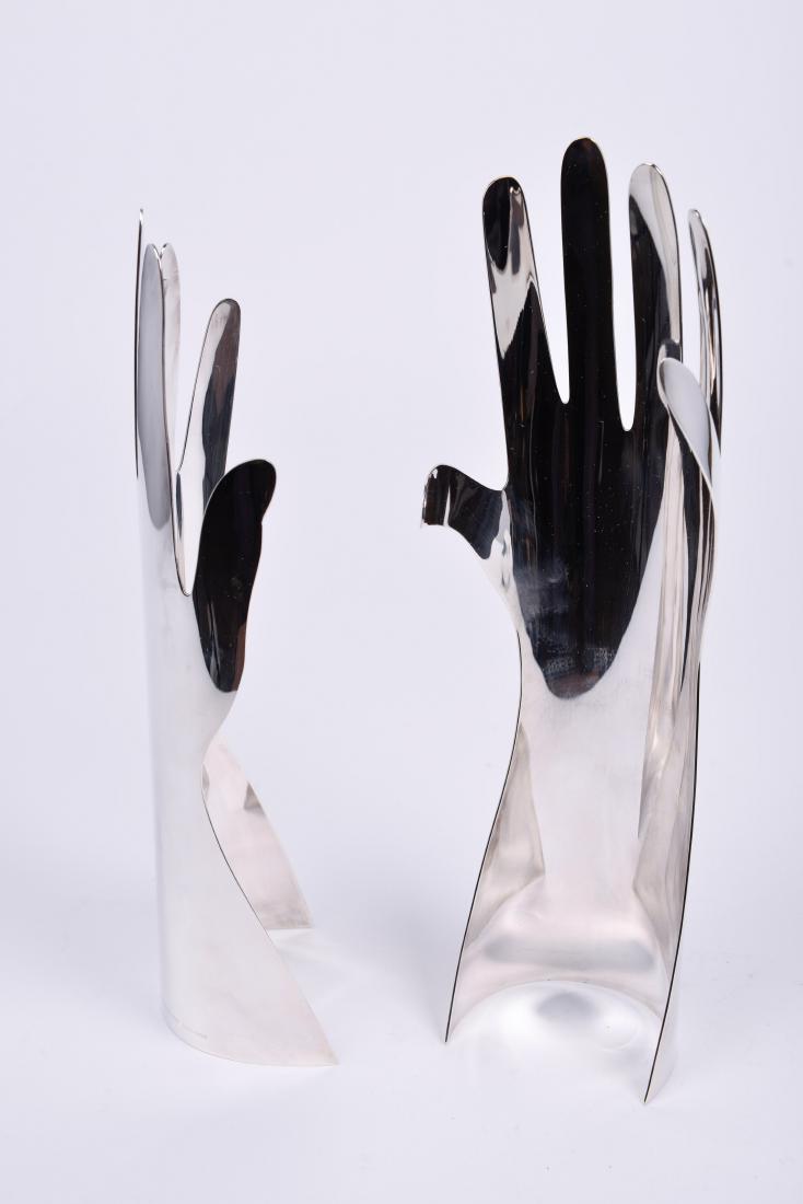 Lino Sabattini for Gio Ponti & Christofle Silver Hands: Silverplate Lino Sabattini for Gio Ponti & Christofle Edition 040/999 French 1978