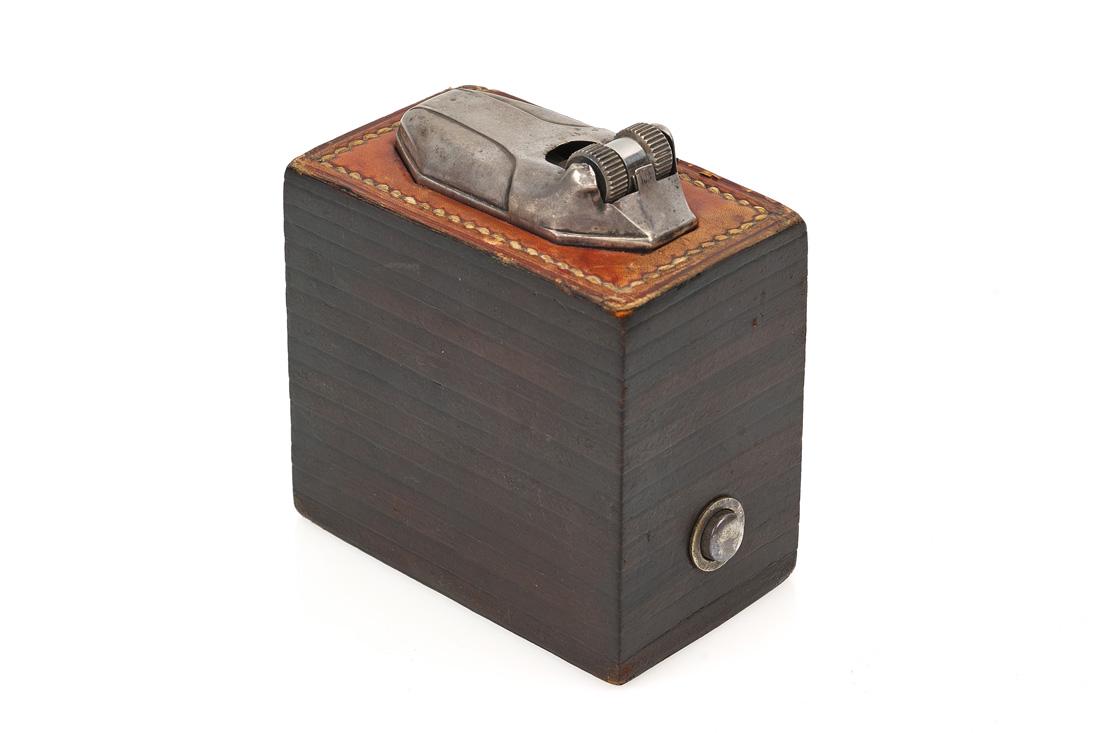 Hermes Stacked Leather Table Lighter (1 of 8)
