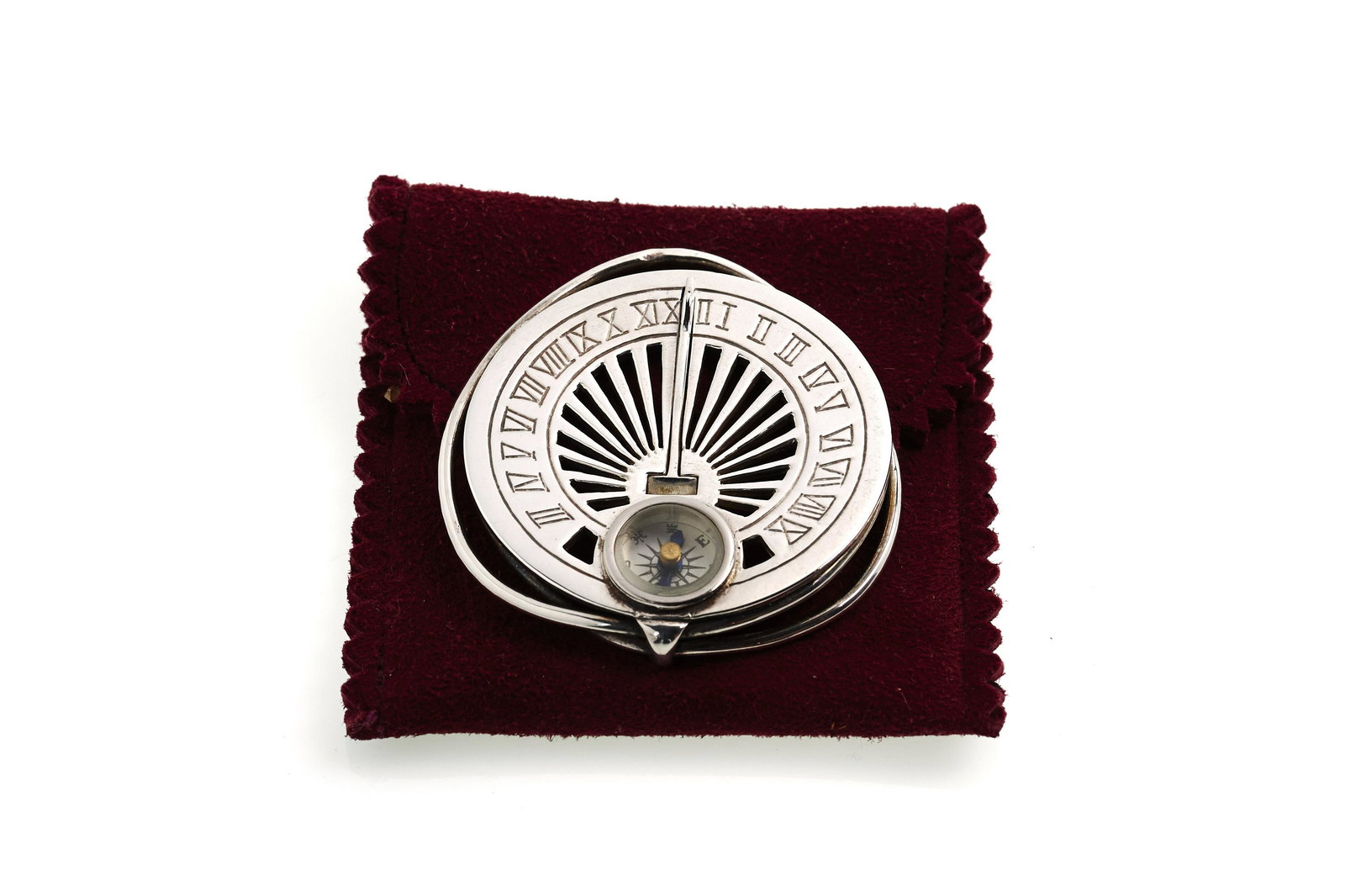 Mappin & Webb Money Clip with Compass, Sundial (1 of 3)