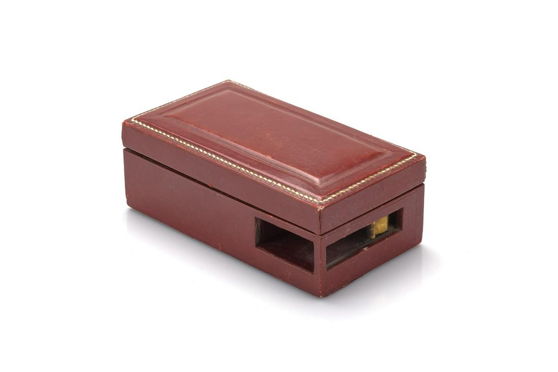 Hermes Top-Stitched Leather Box (1 of 3)
