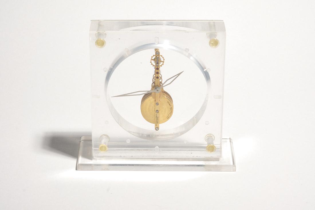 Jaeger Le Coultre Inline Clock, Lucite Body (1 of 3)