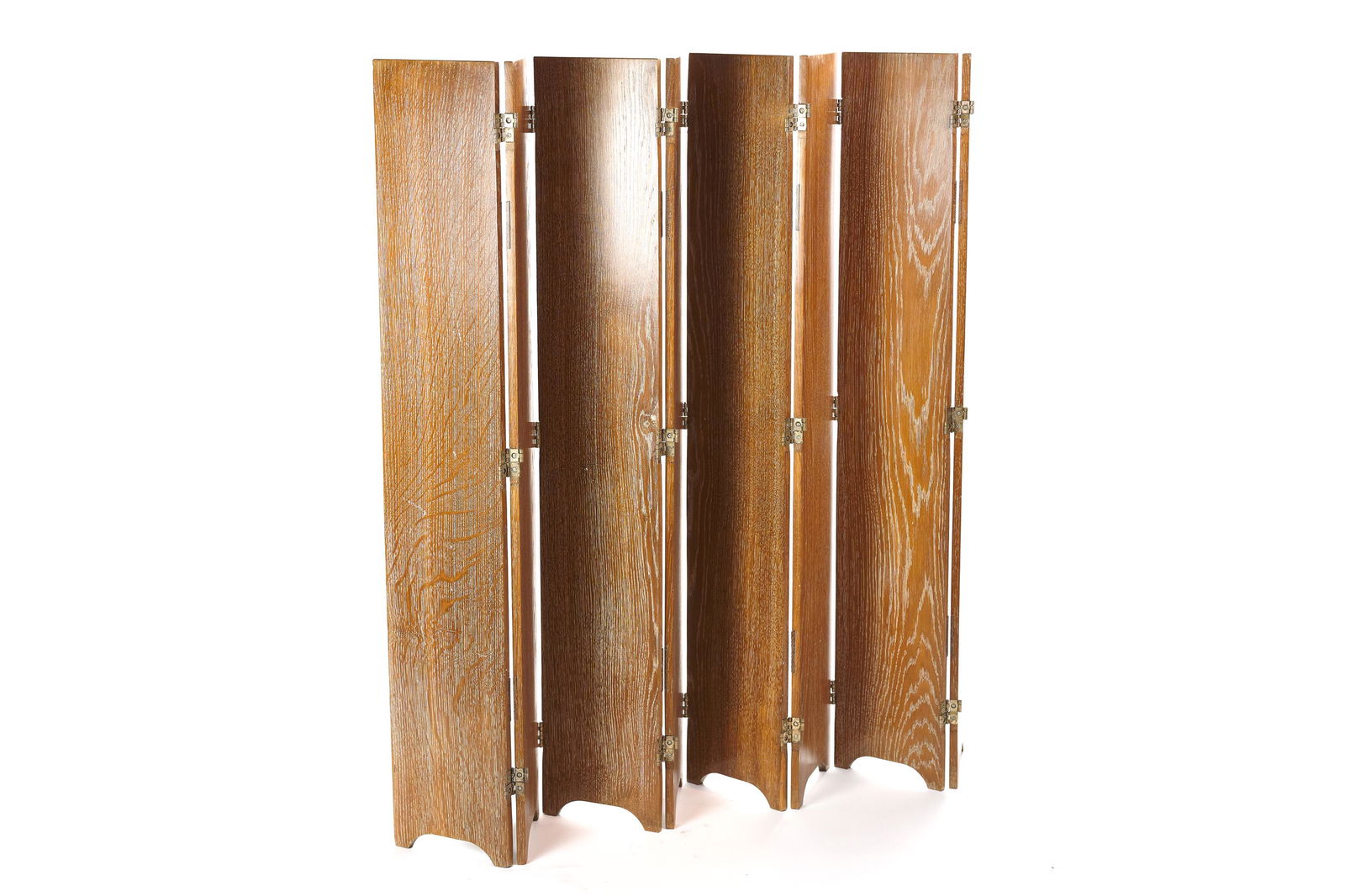 Jean Michel Frank Screen, Cereused Oak Screen (1 of 4)