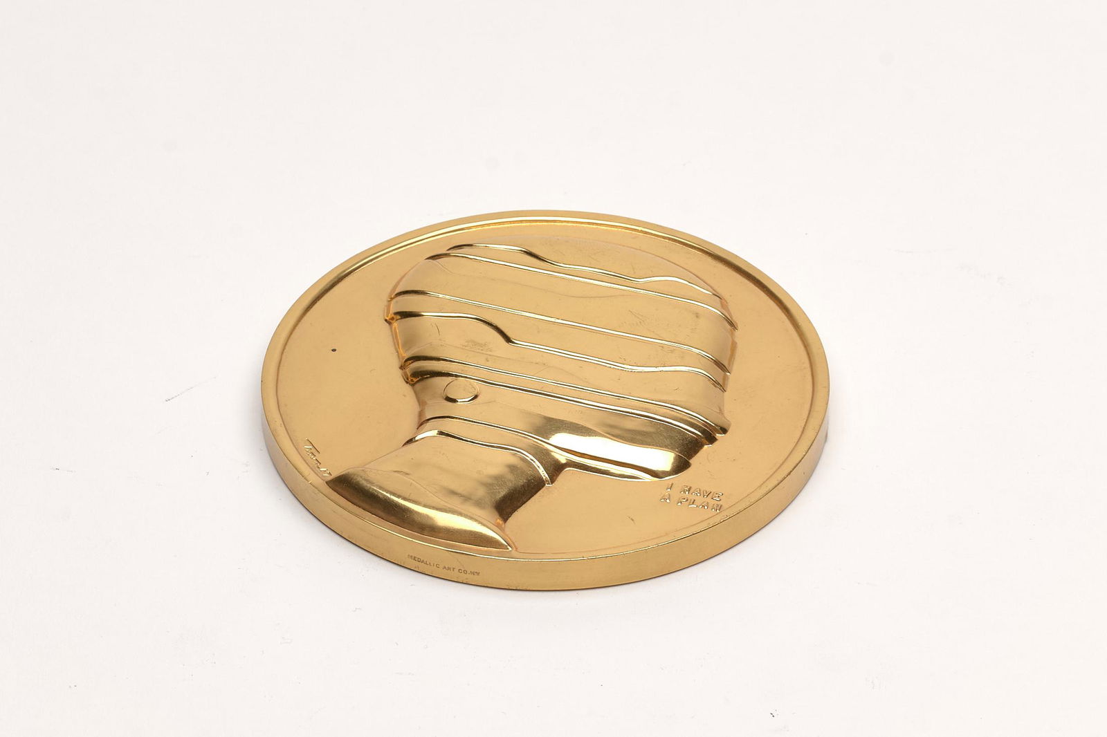 Ernest Trova Medallion: Ernet Trova Falling Man Medallion 4" D