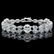 14K W GOLD 26CT AQUAMARINE 1.50CT DIAMOND BRACELET - 2