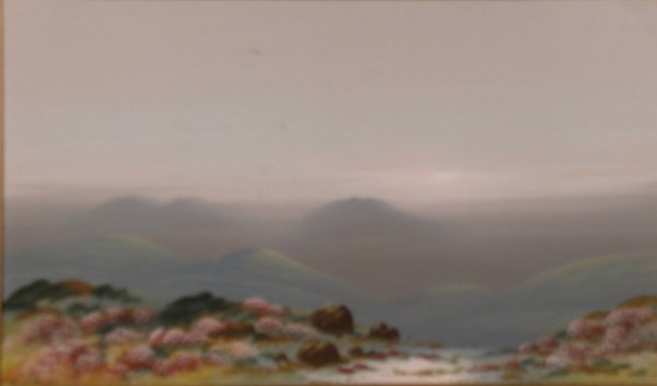 Frank Holmes, 'A Dartmoor Landscape', gouache, si: Frank Holmes, 'A Dartmoor Landscape', gouache, signed, 28 cm x 48 cm, and the companion - a pair (2)