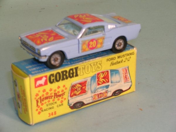A boxed Corgi Toys no. 348, Ford Mustang fastback,
