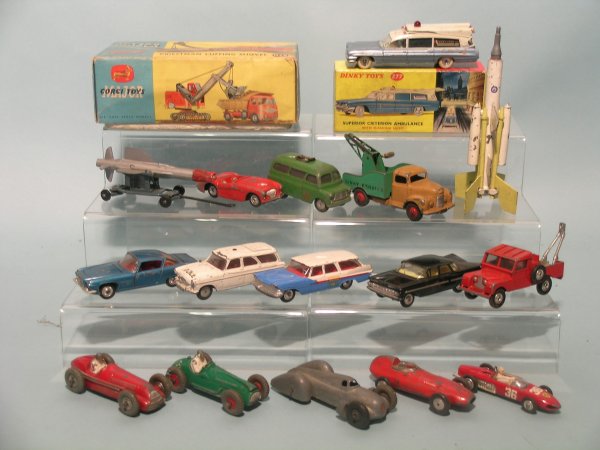 A collection of twelve Corgi toys for spares or re