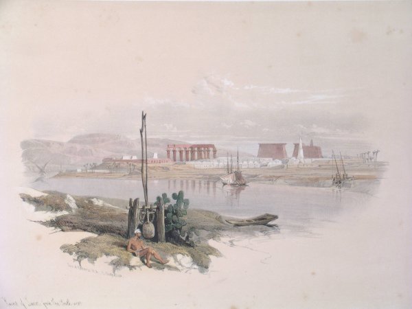 After David Roberts RA, 'Ruins of Luxor from the S