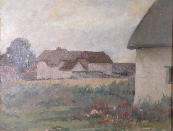 Alfonso Toft, 'The old farmhouse', oil on board, 3