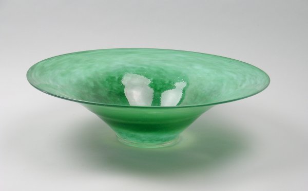 A Whitefriars cloudy bowl circa 1929, designed by