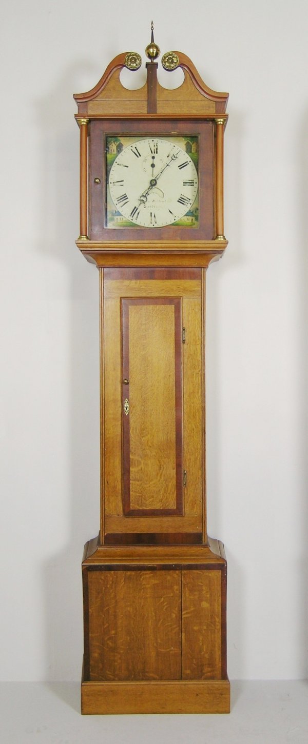 A late George III thirty hour longcase clock, oak