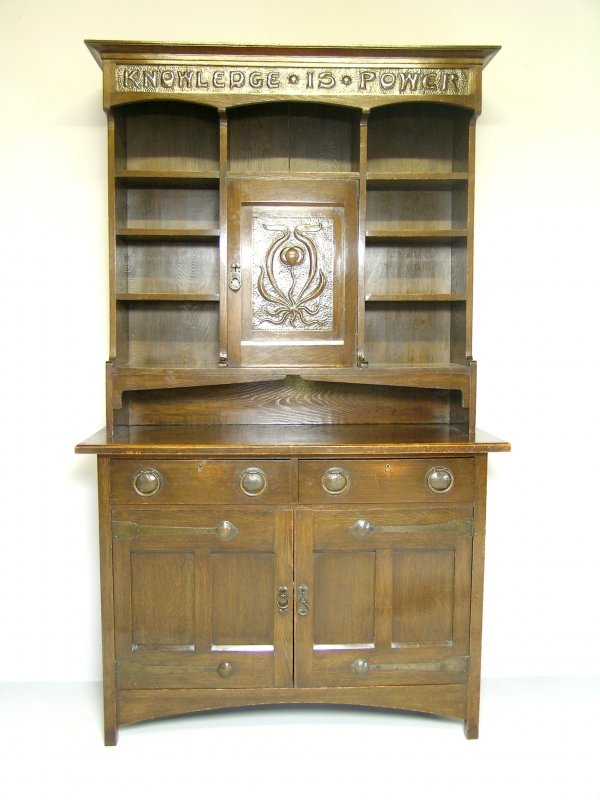 A late Victorian 'Arts & Crafts' style high side