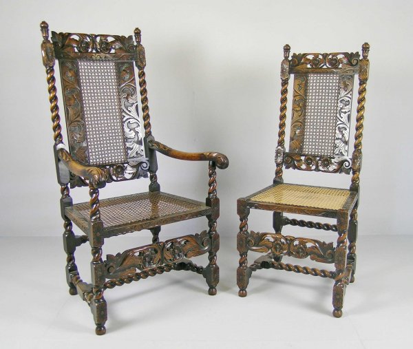 A set of seven dining chairs, late 19th/early 20t
