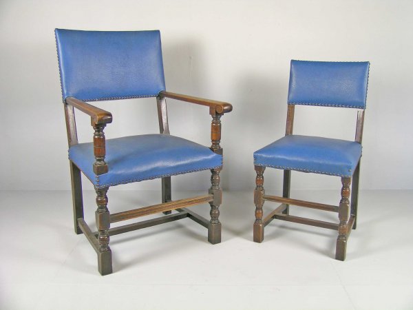 A set of eight dining chairs, early 20th century,