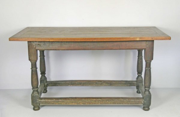 A rectangular side table, part early 18th century