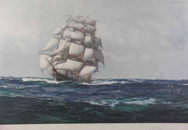 After Montague Dawson 'A clipper at sea', photograp